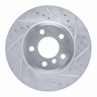 R1 Concepts EDZ-31139R Brake Rotor Drilled and Slotted Silver